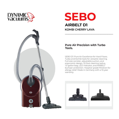 Sebo Airbelt D1 Kombi Cherry Lava