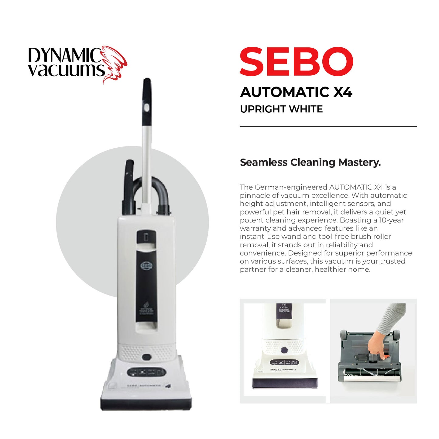 Sebo Automatic X4 Upright White