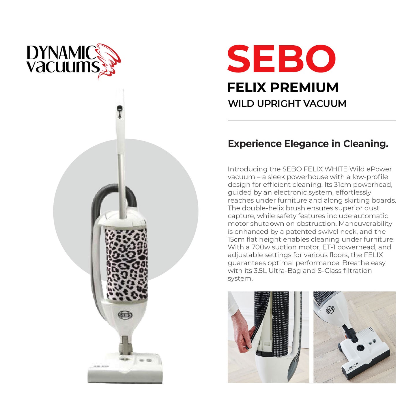 Sebo Felix Premium Wild Upright Vacuum