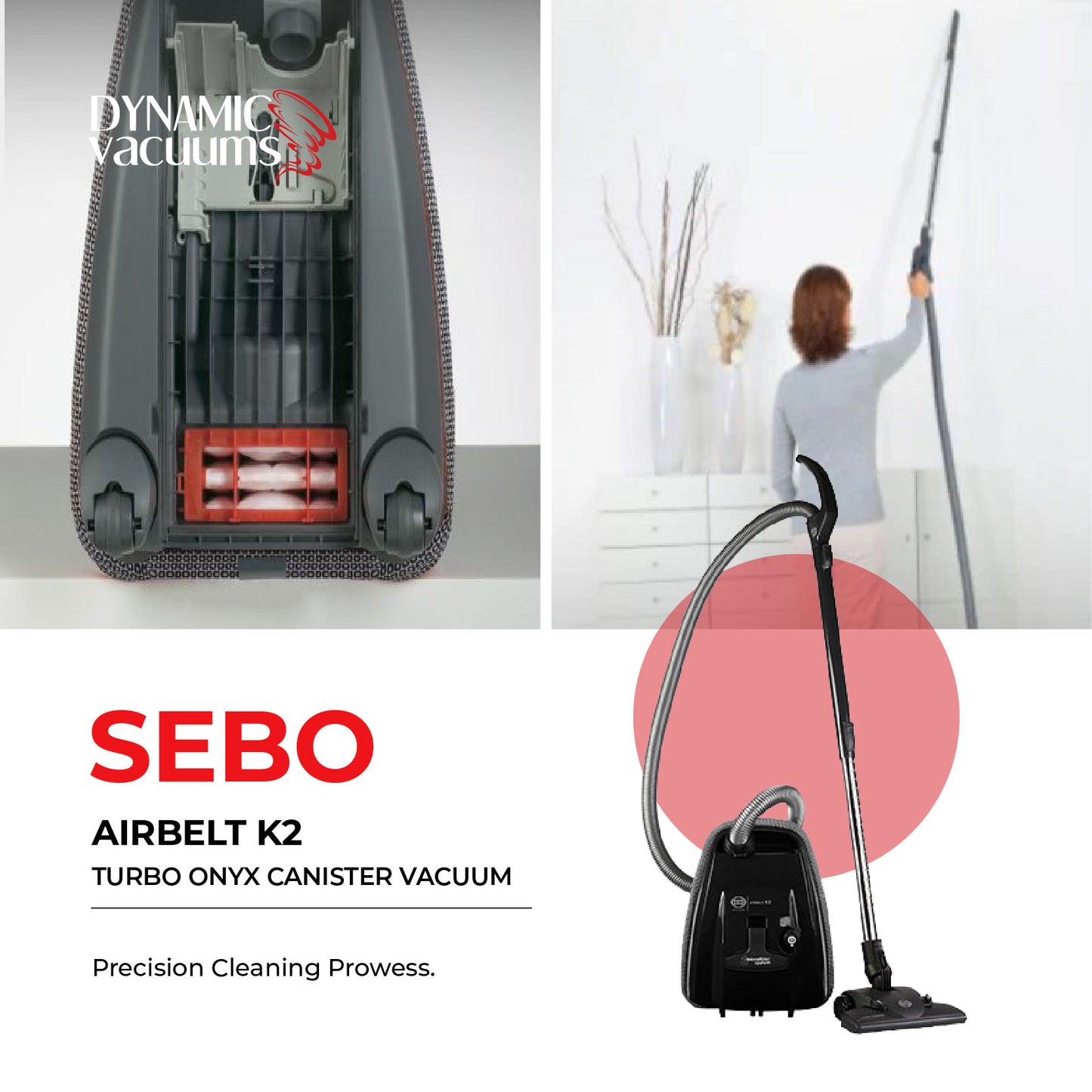 Sebo Airbelt K2 Turbo Onyx Canister Vacuum