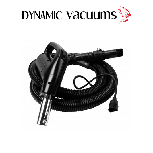 Johnny Vac/Ghibli Electric Hose To Fit AS6/JV6-7' X 1 1/4" - Black - Gas Pump Handle