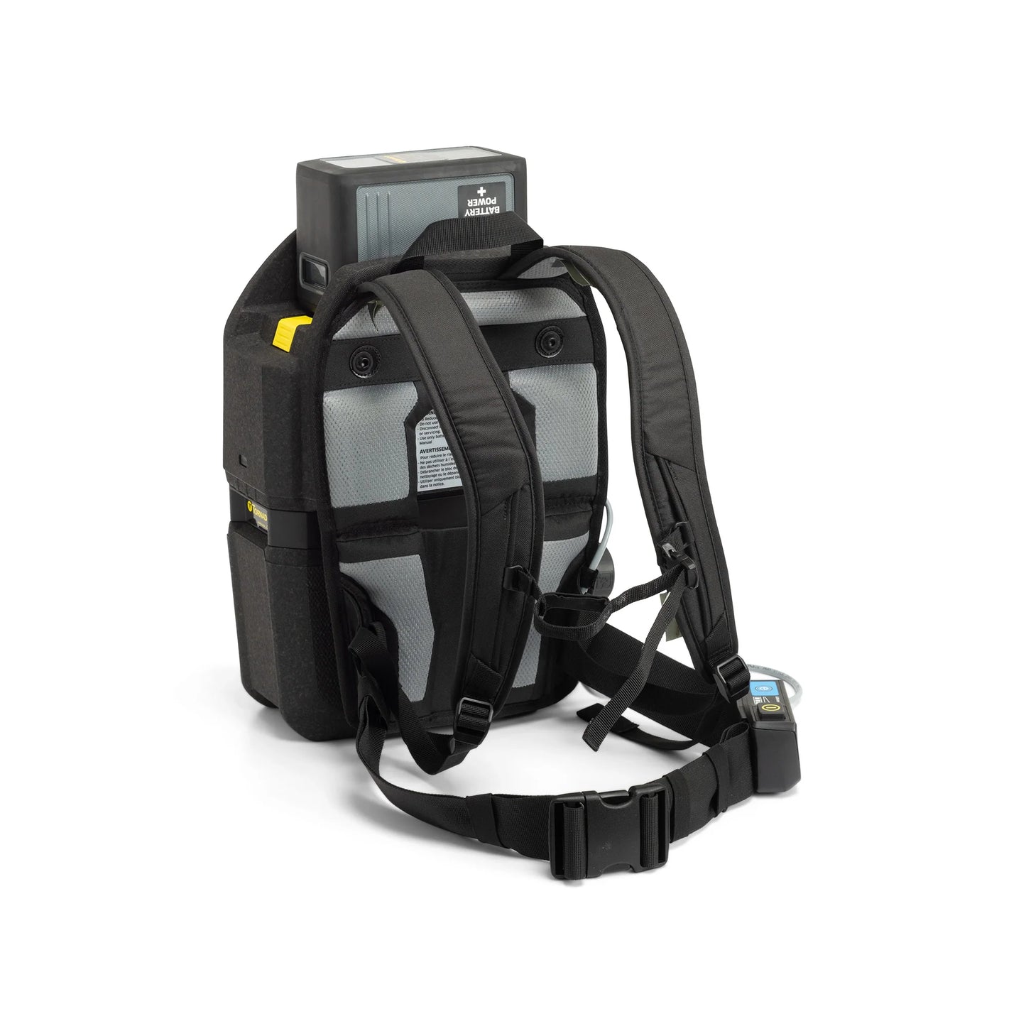 Tornado Zephyr Cordless Backpack Vacuum TV570-Q03-U back side with straps and cushions 