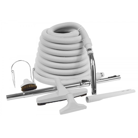 Basic Central Vacuum Air Attachment Kit with Deluxe Tools and Floor Brush