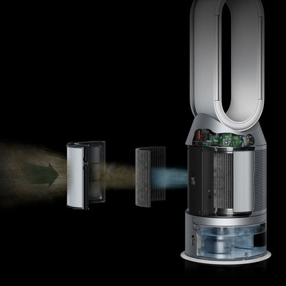 Dyson PH03 Purifier Humidify + Cool HEPA Oscillating Air Purifier, Fan & Humidifier White/Silver