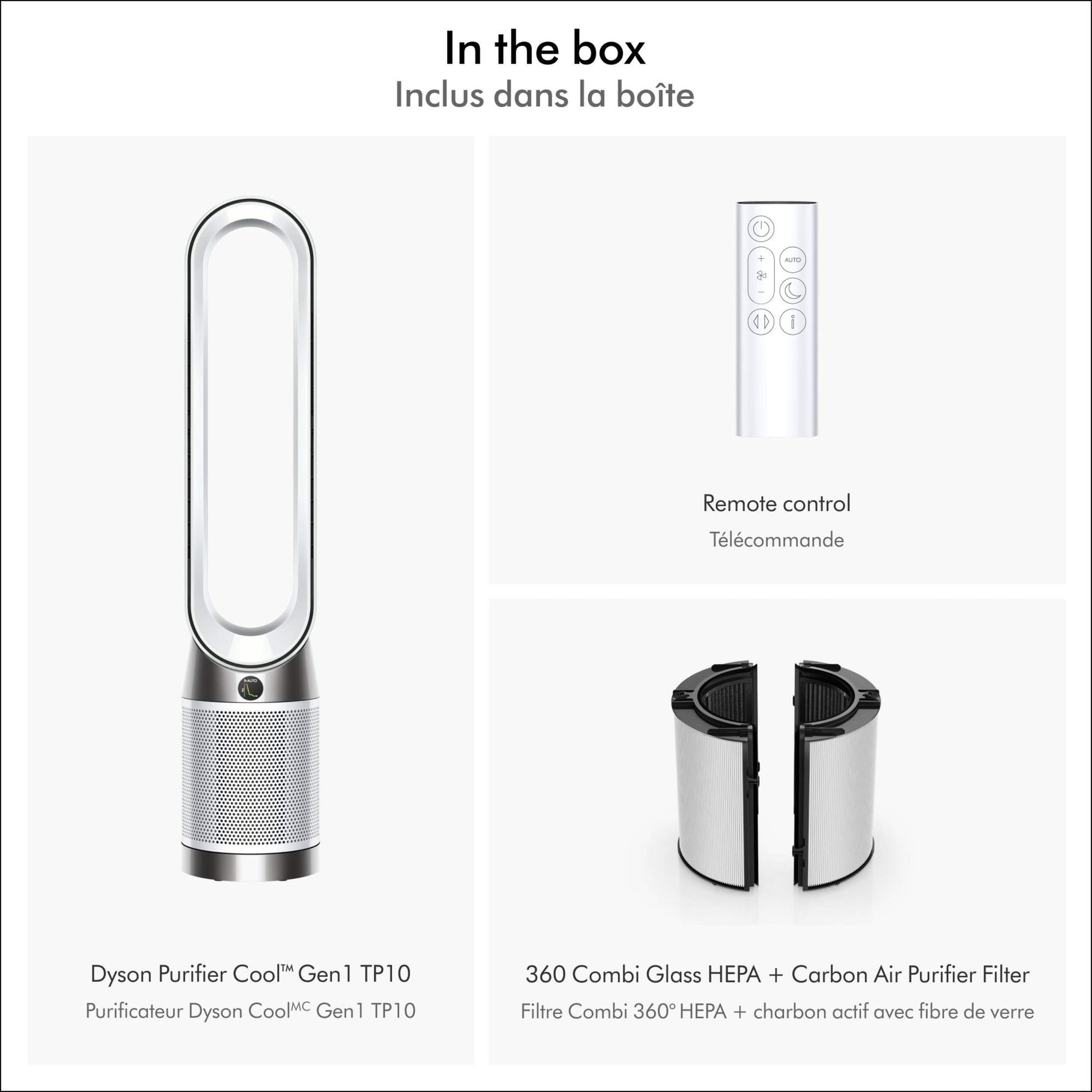 Dyson TP10 Purifier Cool Gen1 Air Purifying Fan in the box