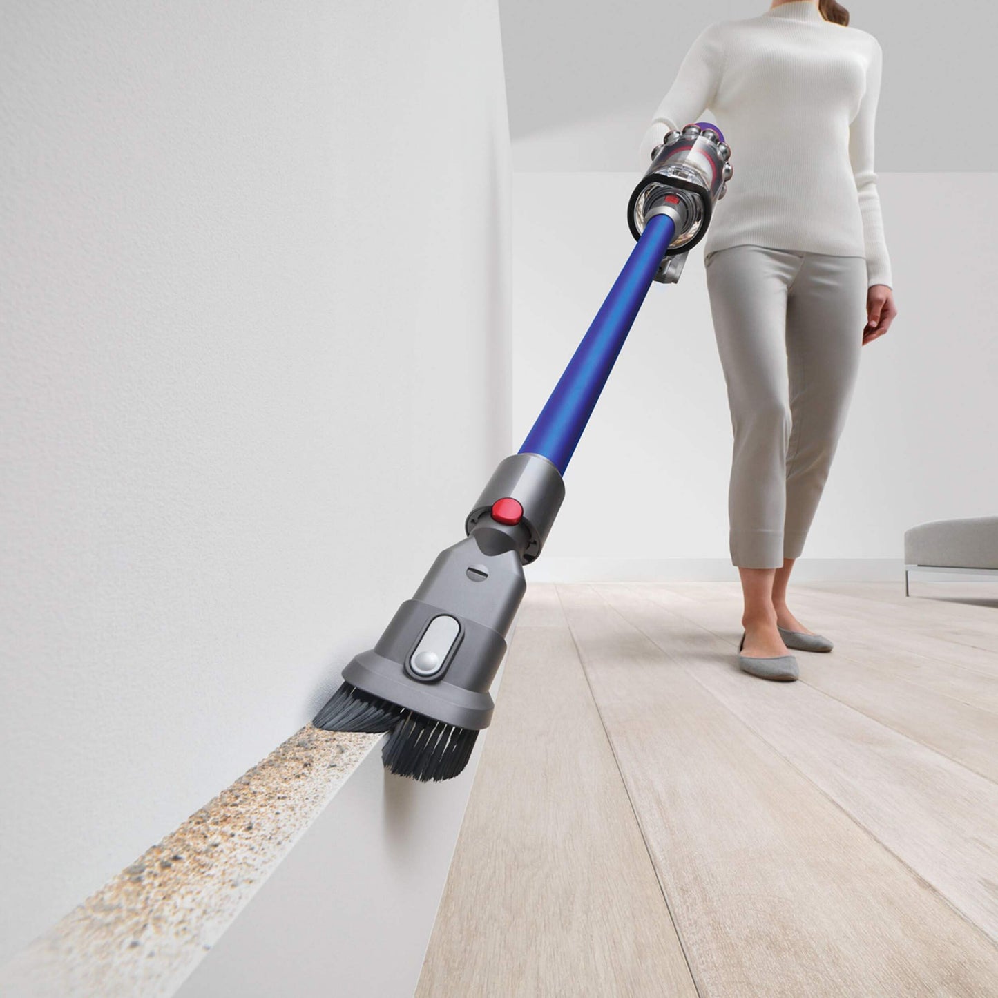 Dyson V11 Cordless Stick vacuum dusting