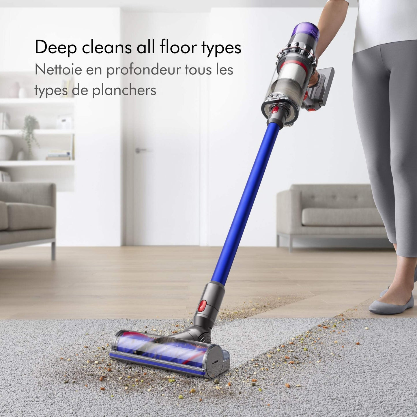 Dyson V11 Cordless Stick vacuum in action