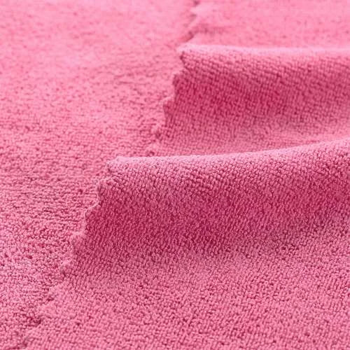 Hospeco SmartRags Heavy-Weight Microfiber Cloths – 16" x 16", 275 GSM, Pink