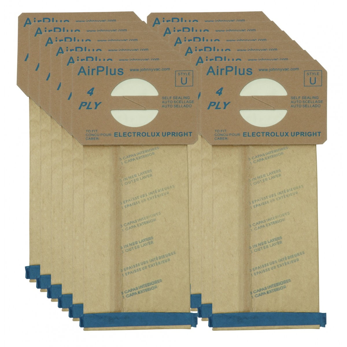 Electrolux Aerus Style U Upright Bags 12 Pack