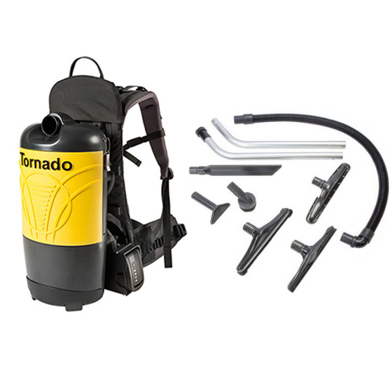 Tornado Pac-Vac 6 Roam Backpack Vacuum w/ Charger and tools