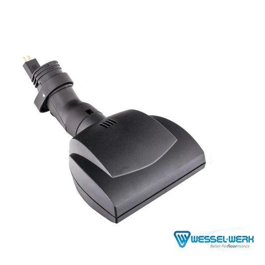 Black vacuum cleaner attachment on a white background with Wessel-Werk logo. stairs